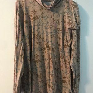 Coldwater Creek 3X Cotton & Modal (Rayon) Rusched Turtleneck Top